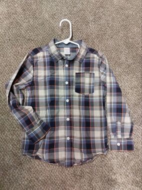 Boy's Plaid Button Up Shirt